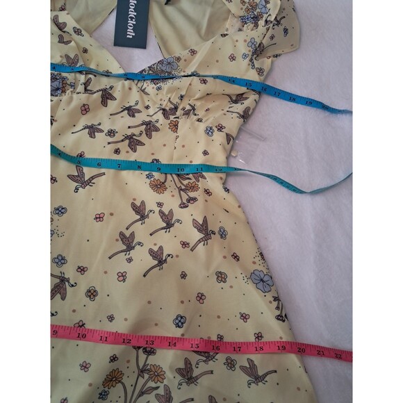 ModCloth You're Flowing Places Maxi Dress $129 Yellow Floral Lined Size 0 NWT - Picture 9 of 12
